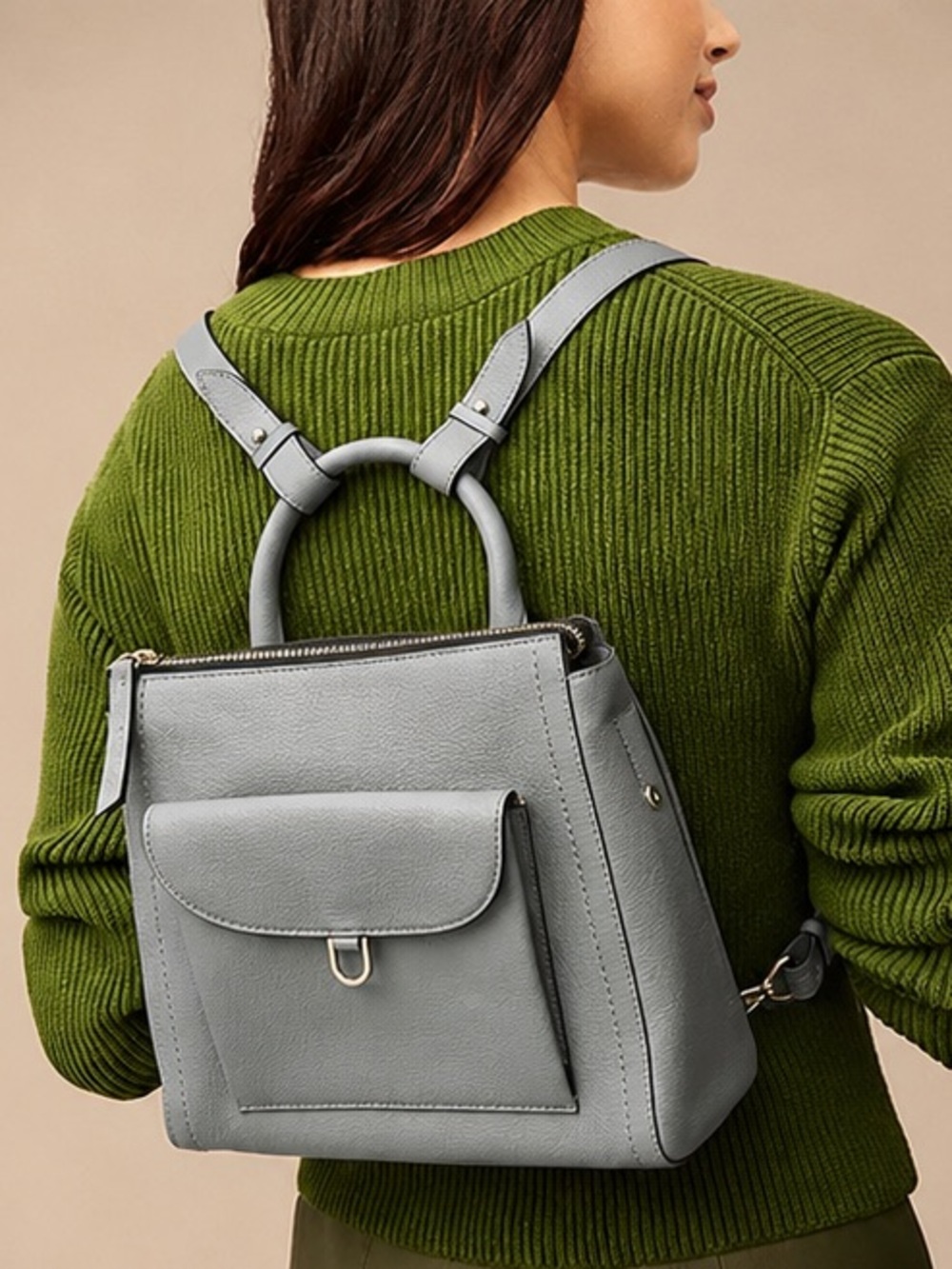 FOSSIL CONVERTIBLE Parker Leather Small Backpack